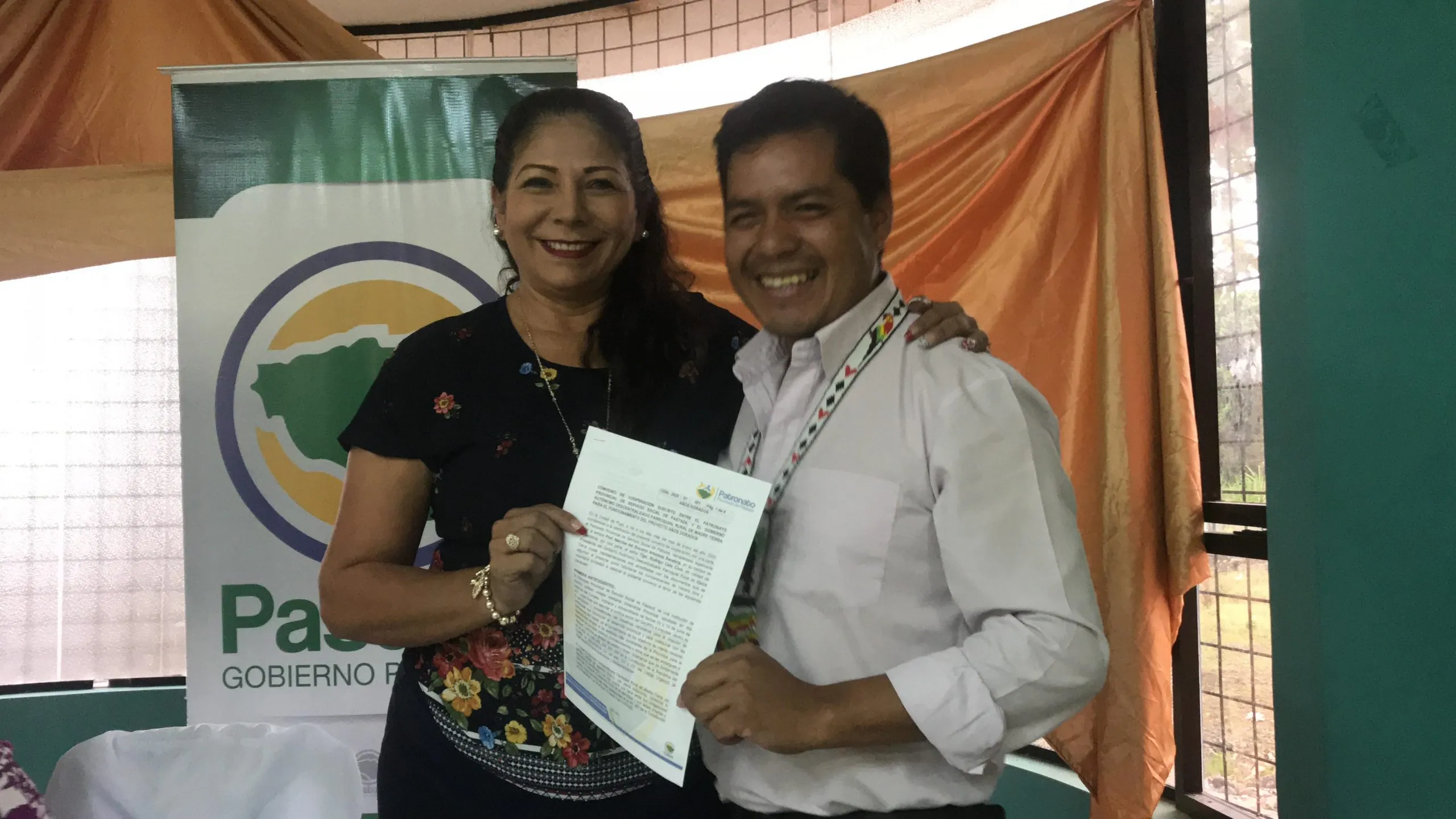 Patronato firmó convenio con los presidentes de los Gobiernos Parroquiales