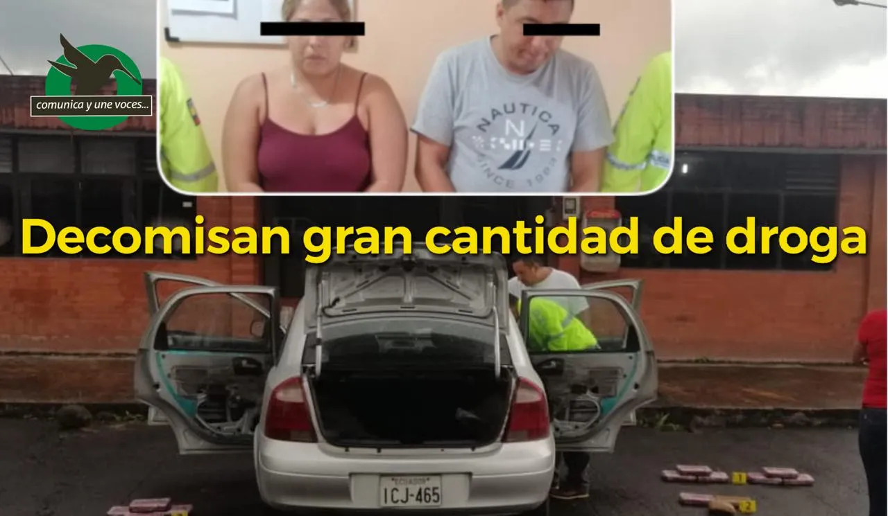 Paquetes de droga decomisados en el Control Integrado de Mera