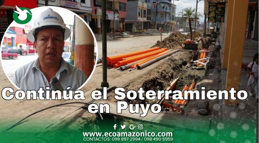 TRABAJOS DE SOTERRAMIENTO SE PREVÉ CULMINAR EN MARZO