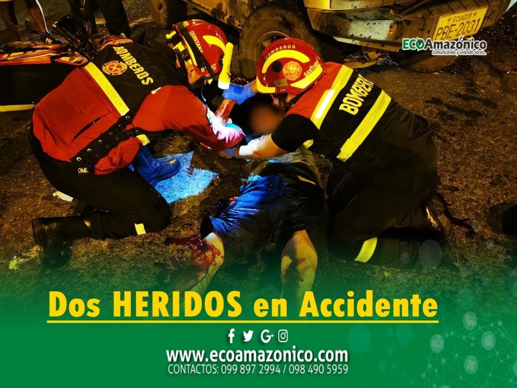 Accidente deja dos heridos en los semáforos del Barrio la Merced