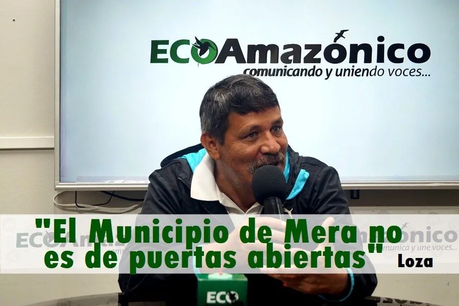 COMITÉ CIVICO DE MERA, CUESTIONA AL ALCALDE GUIDMON TAMAYO