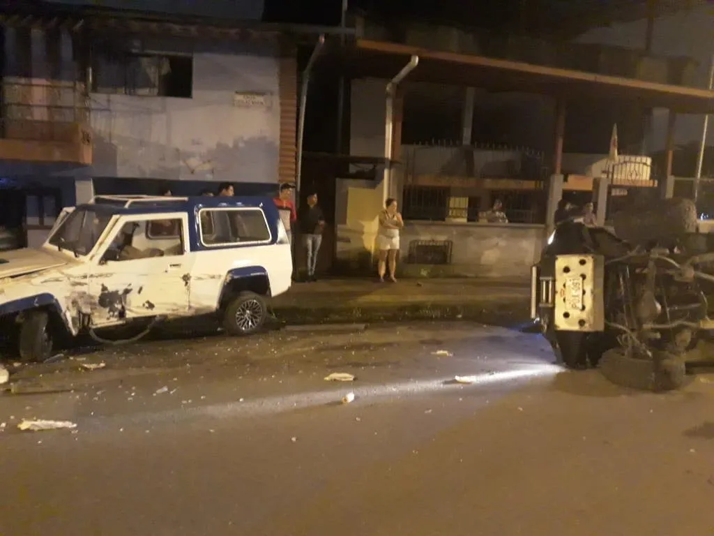 Accidente de tránsito en las calles Ceslao Marín y Napo