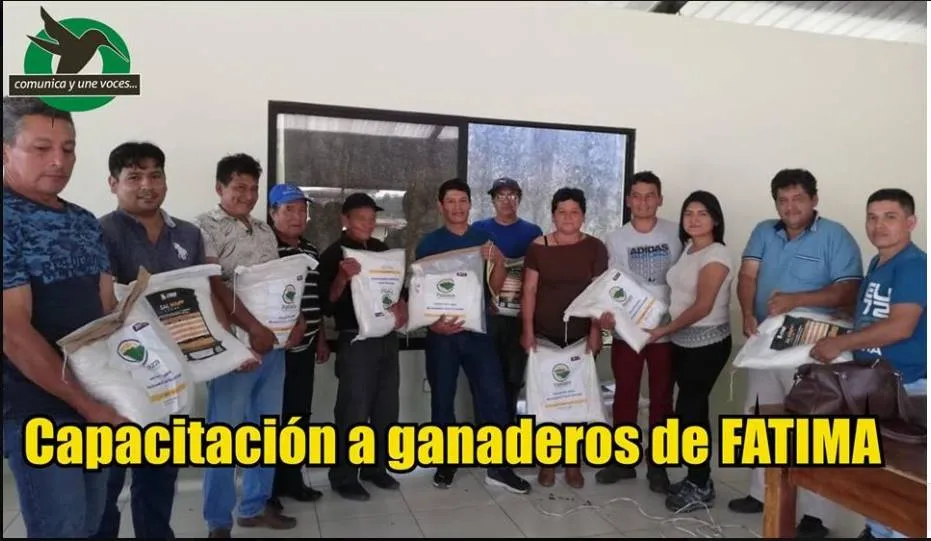 Capacitación a los ganaderos de la Parroquia Fátima