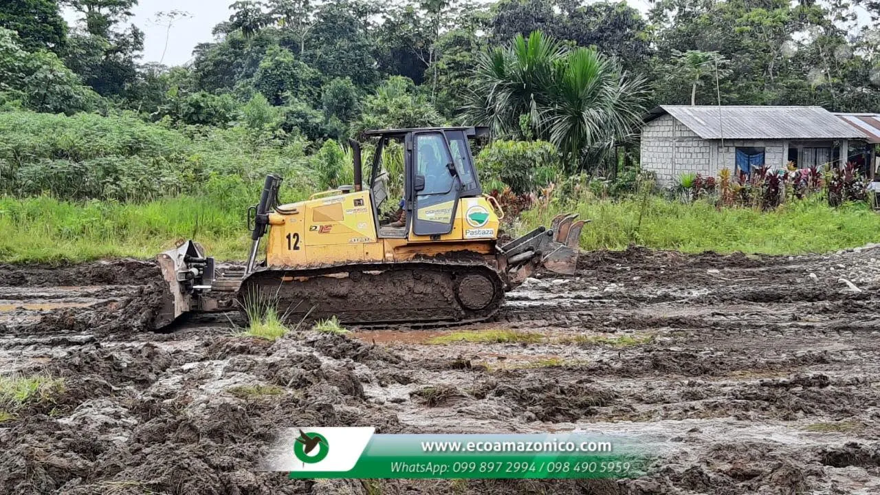 El GADPPz ejecuta la adecuación de la Pista de Motocroos en la Comunidad Amazonas