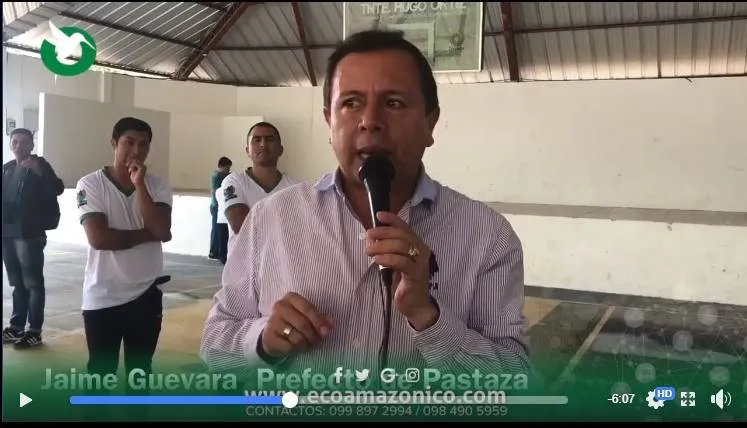 El Prefecto de Pastaza inauguró la Escuela de Fútbol de la parroquia