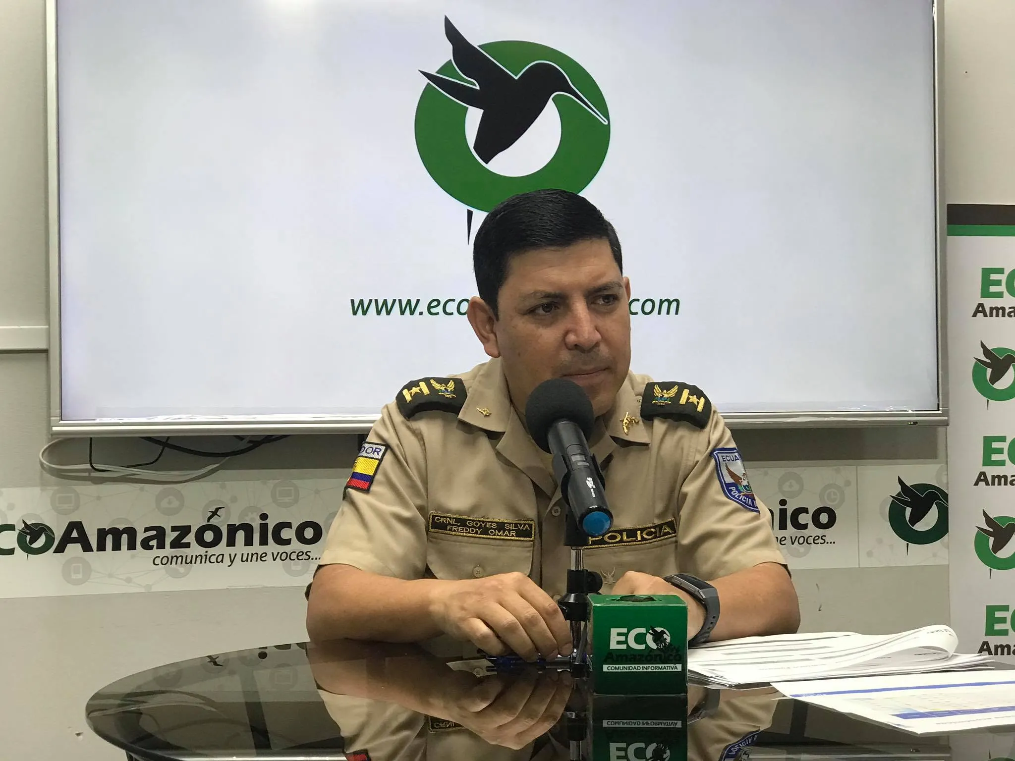 Entrevista con el Comandante de Policía de Pastaza