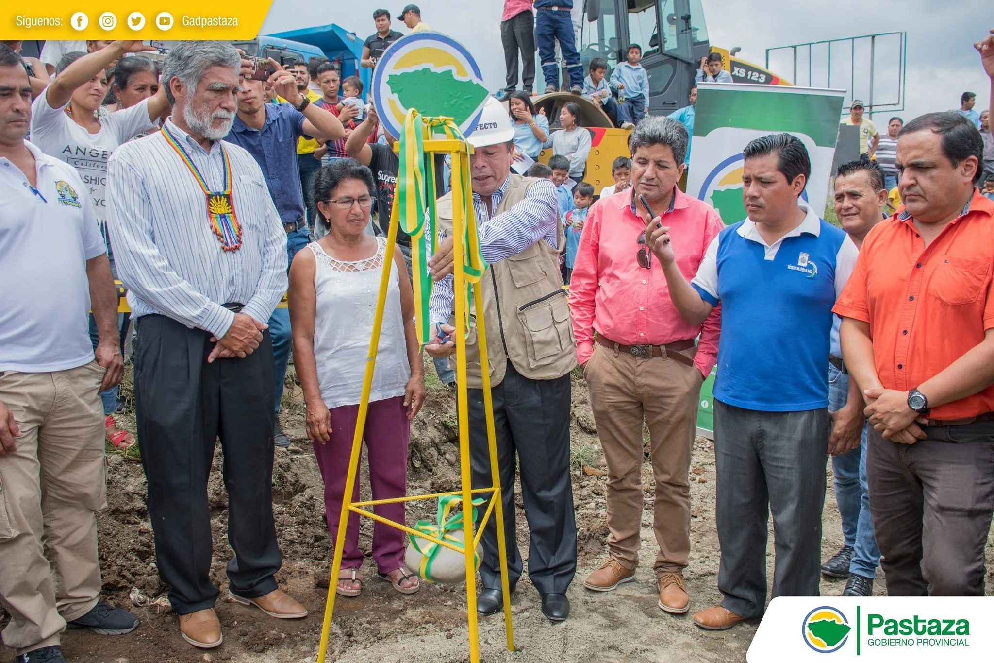 Inauguración del asfaltado en San Ramón