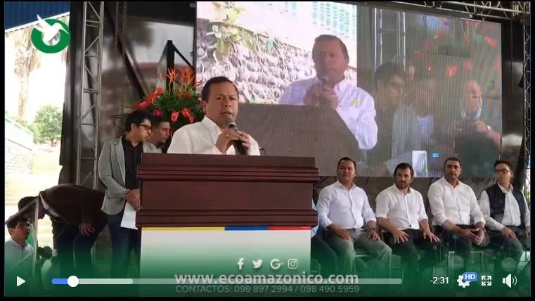 Jaime Guevara en su discurso de agradecimiento