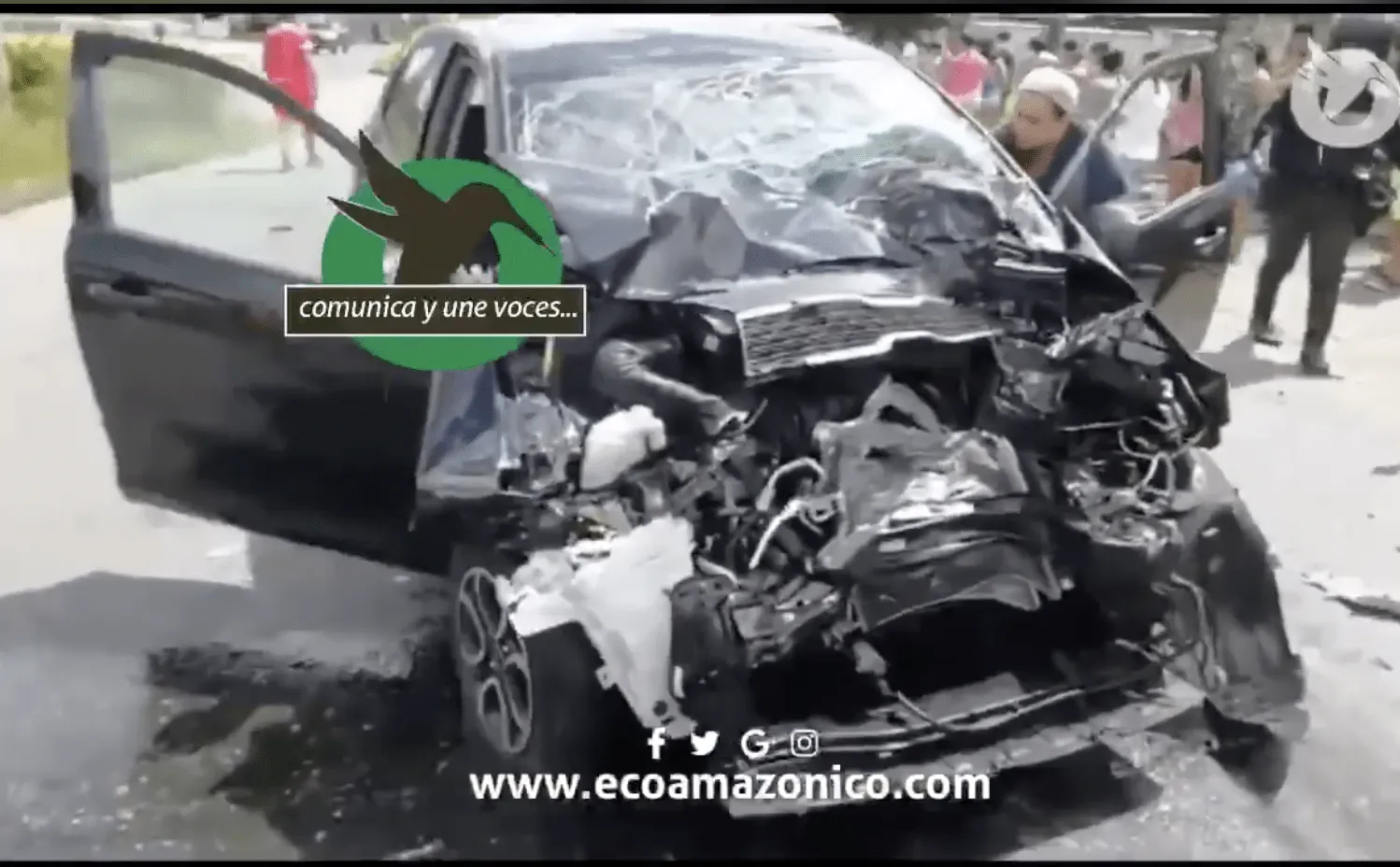 Fuerte accidente de Tránsito en Puyo