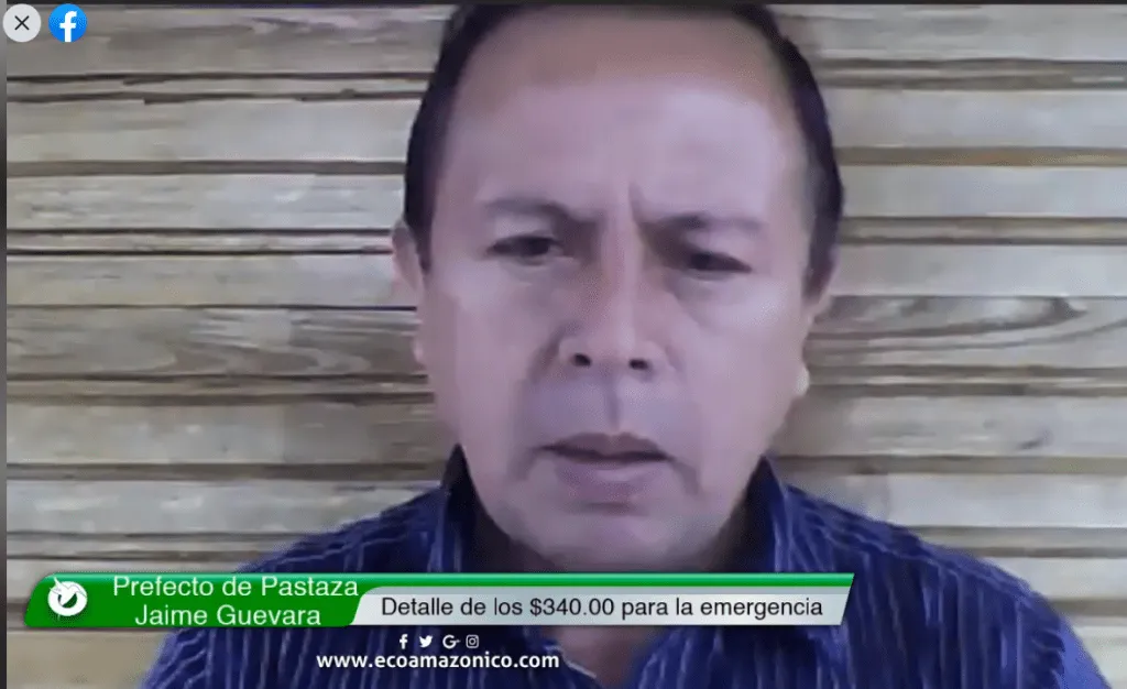 Prefecto de Pastaza informa sobre la distribución de los $340.000 en esta emergencia