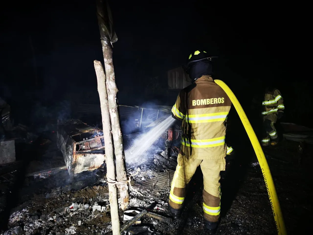 Incendio en una vivienda del Té Zulay