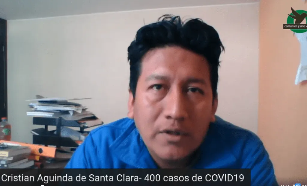 Aguinda dice que en Santa Clara hay más de 400 casos de COVID19