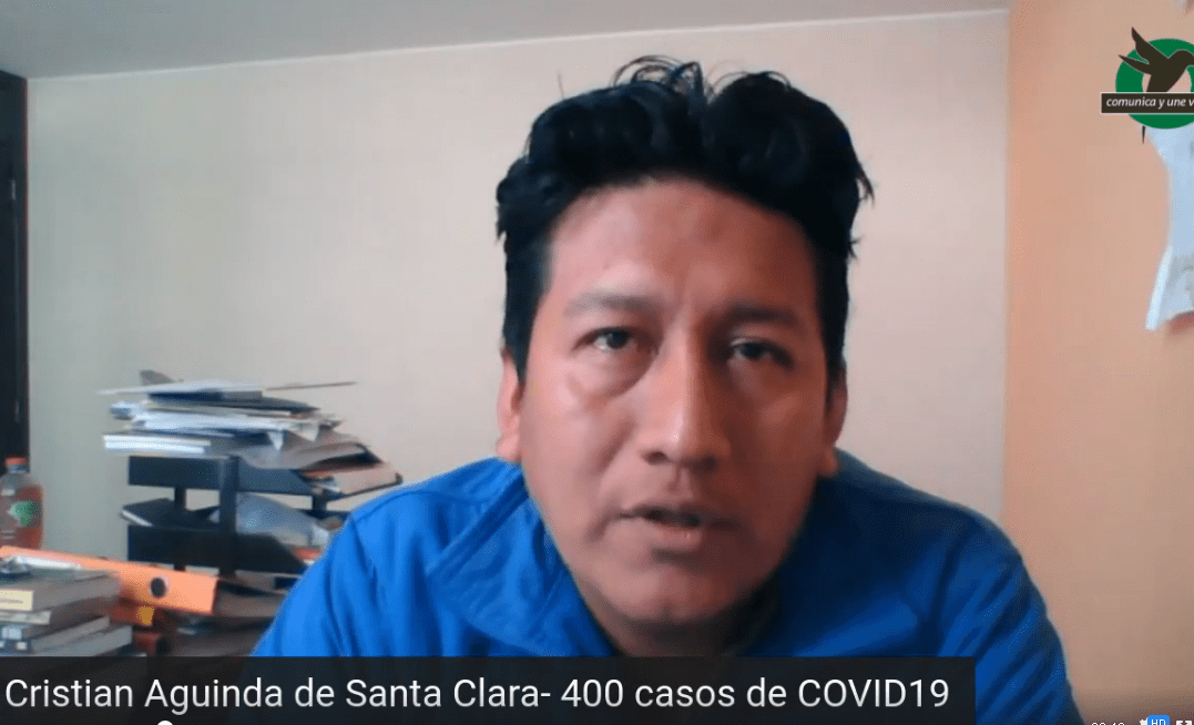 Aguinda dice que en Santa Clara hay más de 400 casos de COVID19