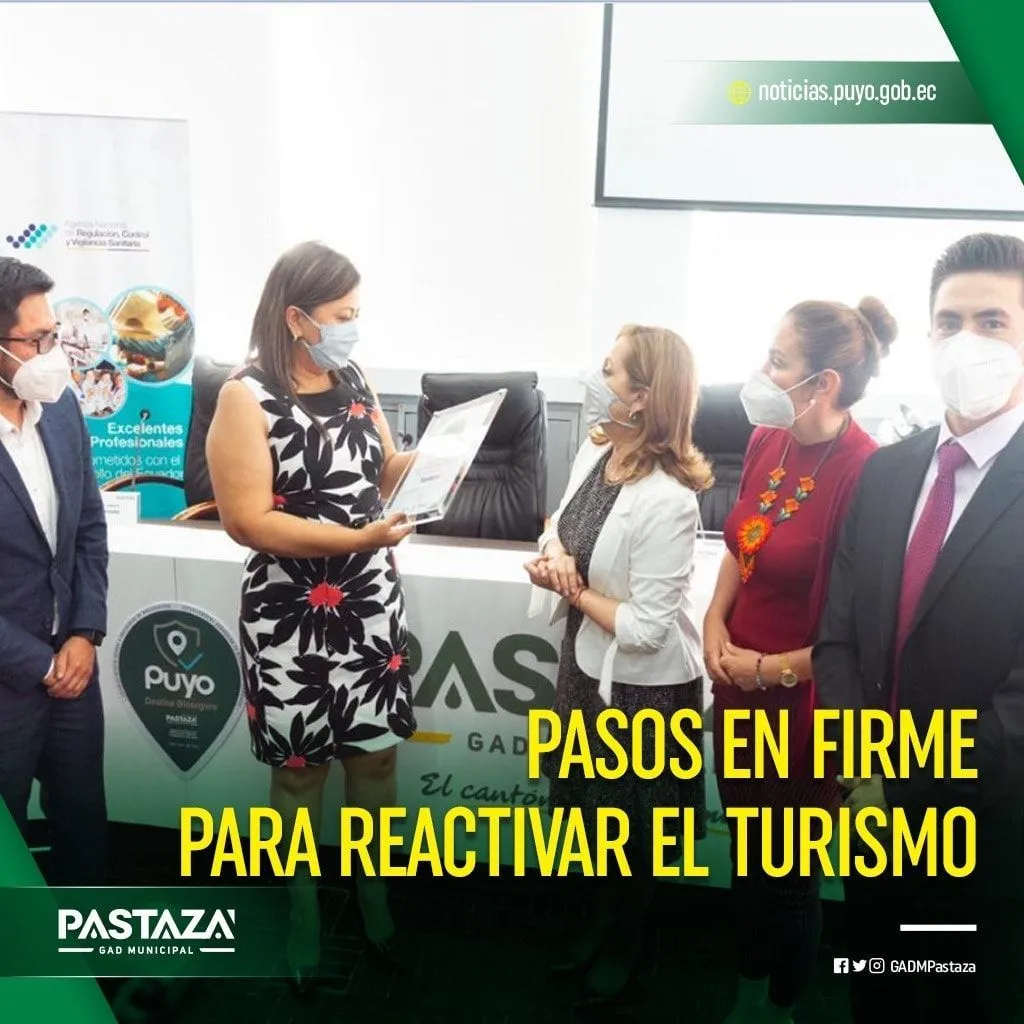 El sello internacional Safe Travel que recibió el cantón Pastaza