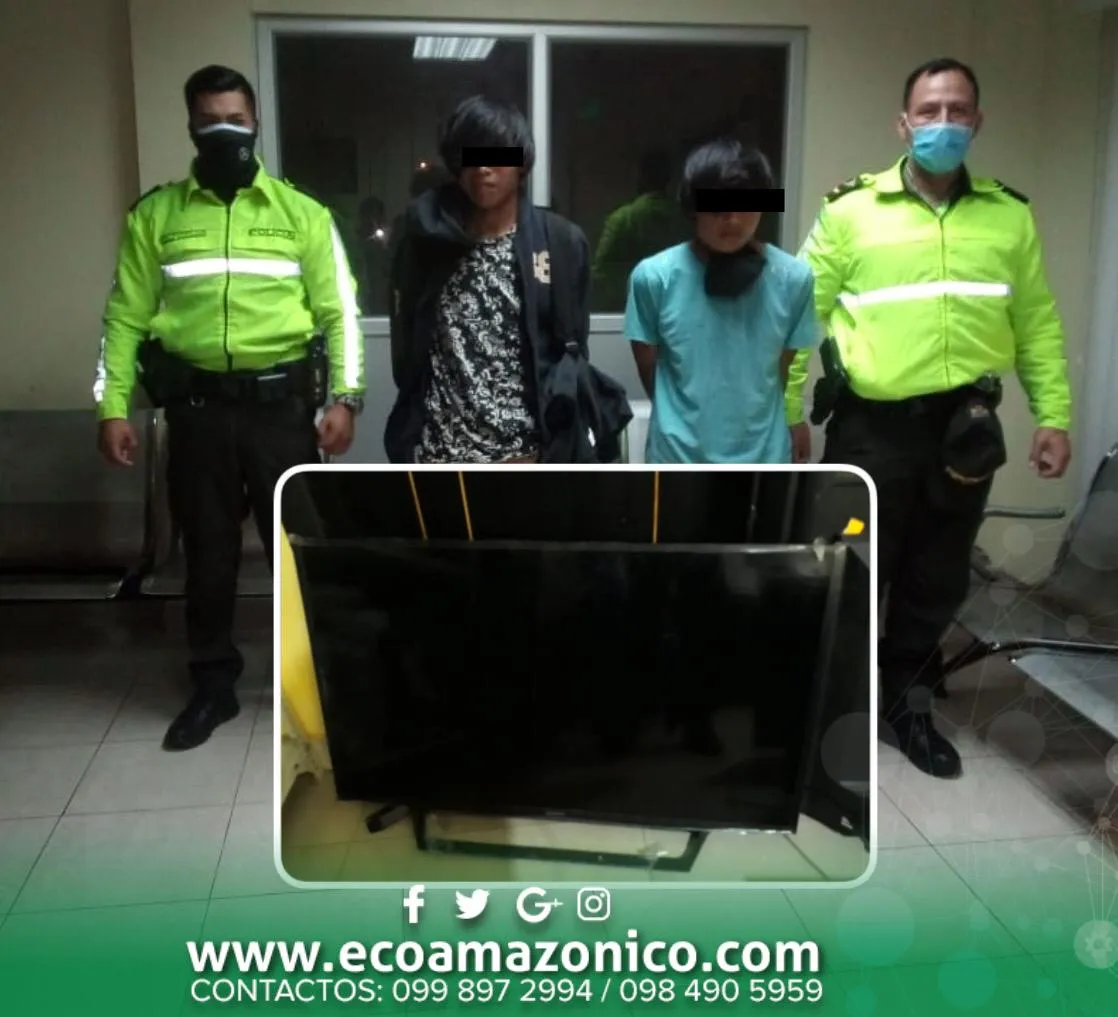 Policía logra la recuperación de una tv que fue robada de la U.E Pompeya
