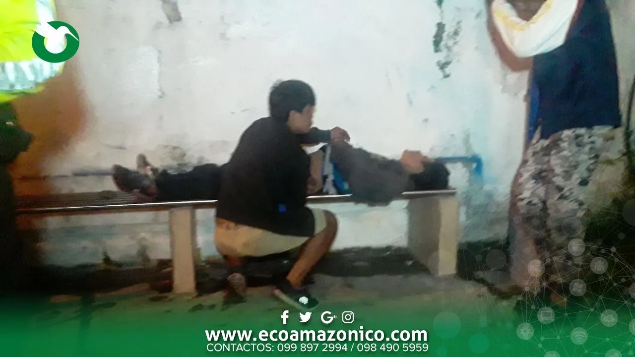 Acuchillado en la Av. Alberto Zambrano y calle Cumanda