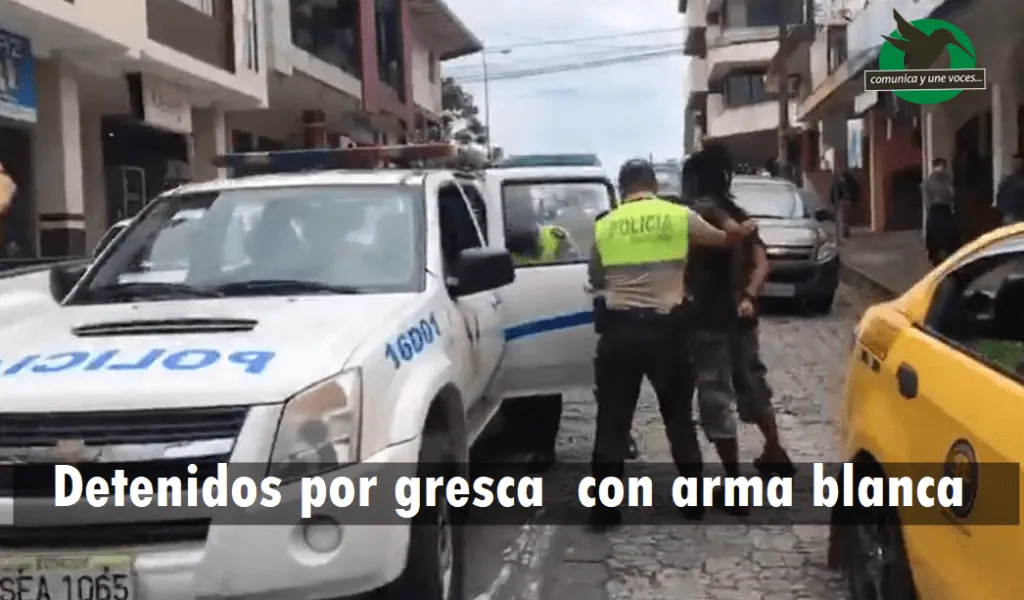 Pelea con arma blanca entre dos personas en el centro de Puyo