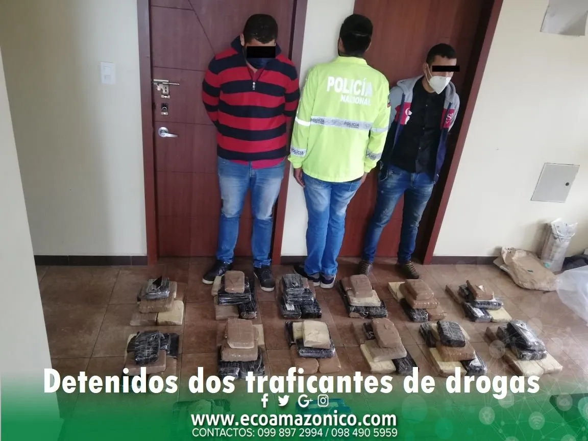 Se decomisa gran cantidad de droga en operativo en Pastaza