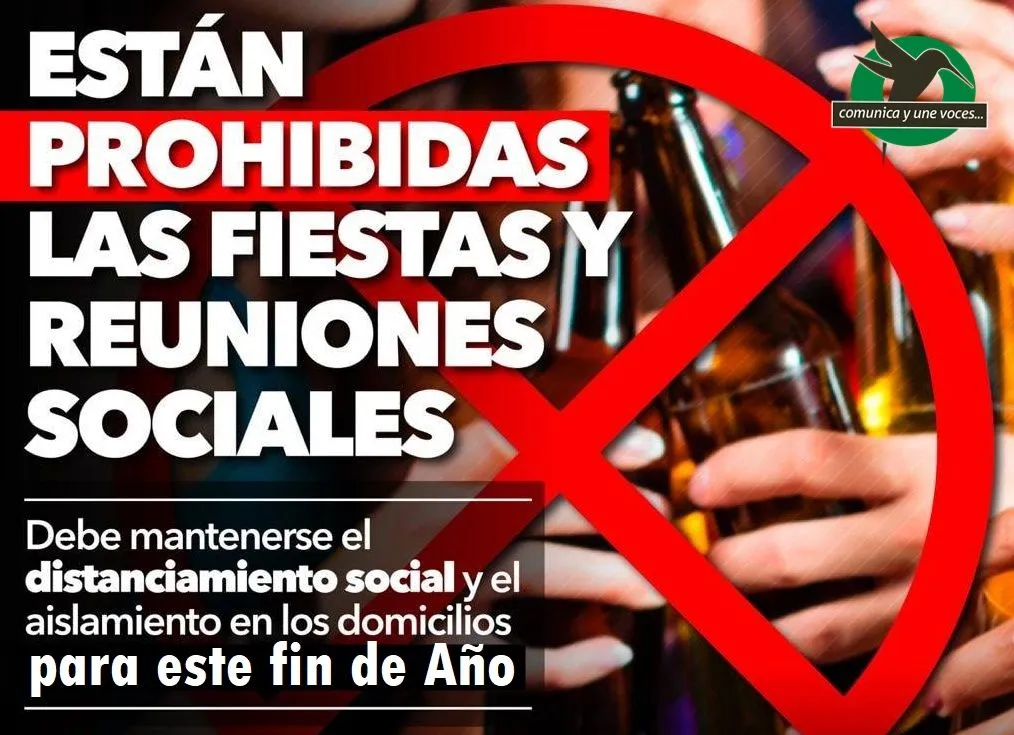 ¡NADA FARRAS Y FIESTAS EN ESTE FIN DE AÑO!