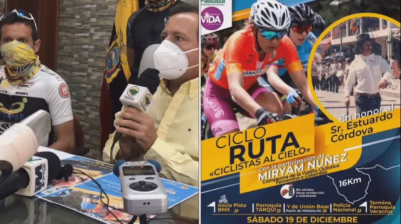 PREFECTO SOBRE LA RUTA CICLISTAS AL CIELO