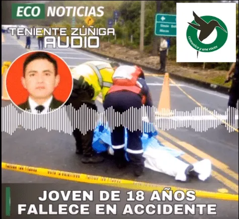 JOVEN DE 18 AÑOS FALLECE EN ACCIDENTE