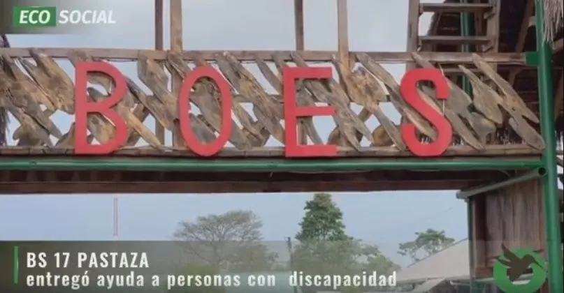 BS 17 de Pastaza entregó ayuda a personas con discapacidad