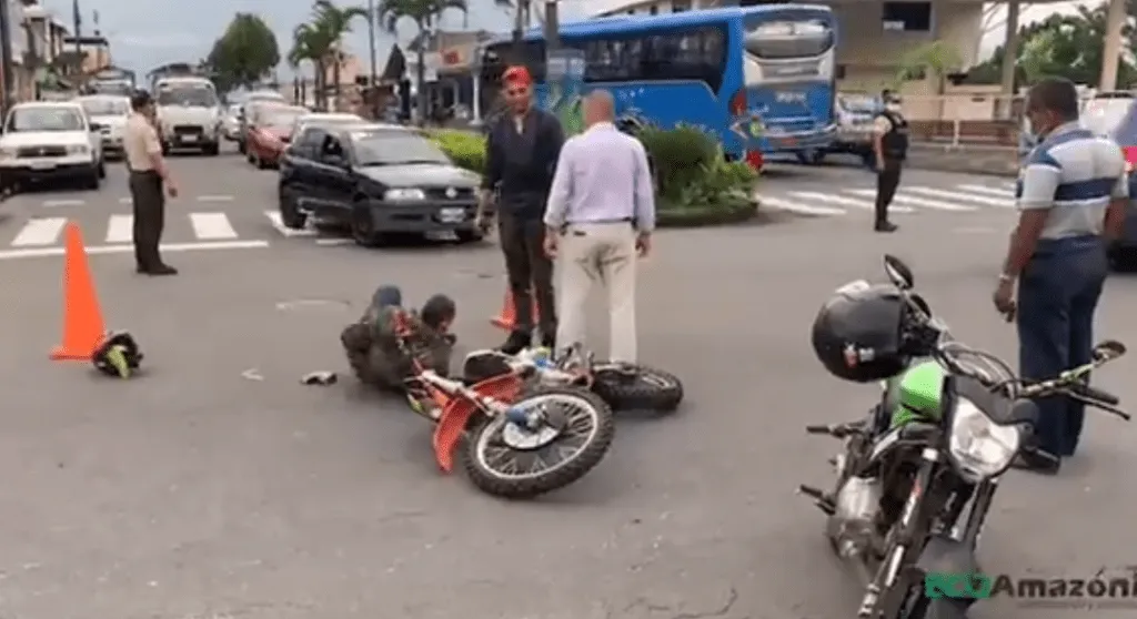 Accidente de tránsito en la calle Ceslao Marín