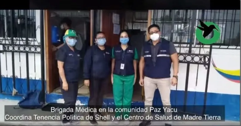 Brigada médica en la comunidad Paz Yacu