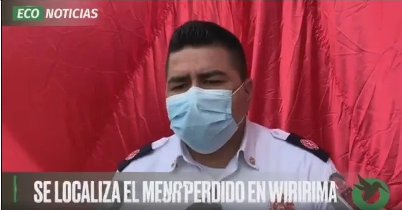 SE LOCALIZA EL MENOR PERDIDO EN WIRIRIMA