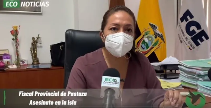 Fiscal Provincial de Pastaza informa sobre el asesinato en la Isla