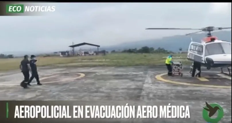 AEROPOLICIAL EN EVACUACIÓN AERO MÉDICA