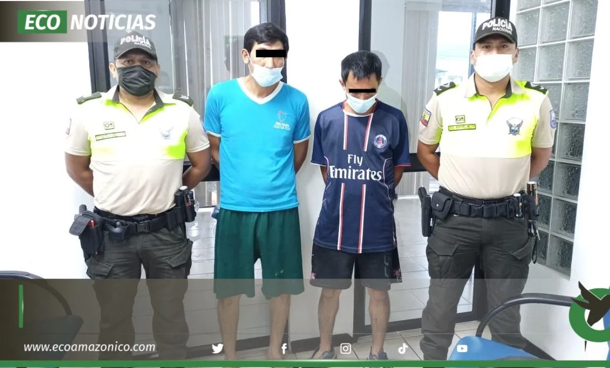 Dos ciudadanos detenidos por presunto delito de robo en Puyo