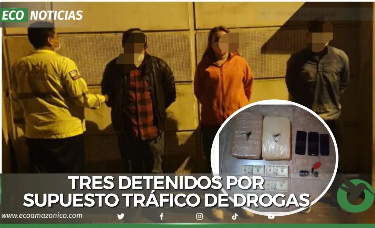 Tres detenidos en allanamiento antinarcóticos