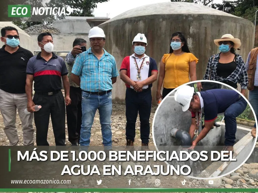 Más de 1000 beneficiados del agua en Arajuno