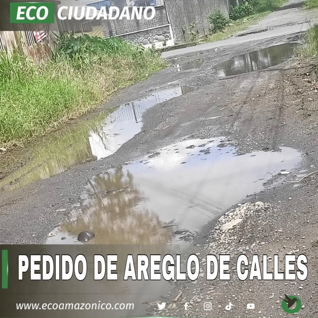 PEDIDO DE ARREGLO DE CALLES