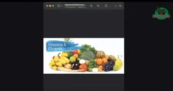 Con la Dra. Grace Alcocer, sobre la importancia de las vitaminas y minerales
