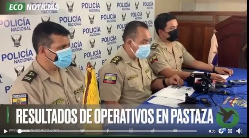 RESULTADOS DE OPERATIVOS EN PASTAZA