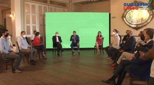 Presidente electo Guillermo Lasso presenta a su equipo de trabajo.