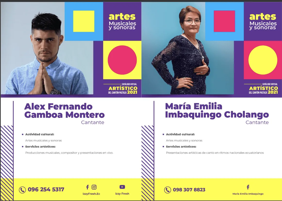 Se creó el Catálogo Virtual Artístico del Cantón Pastaza