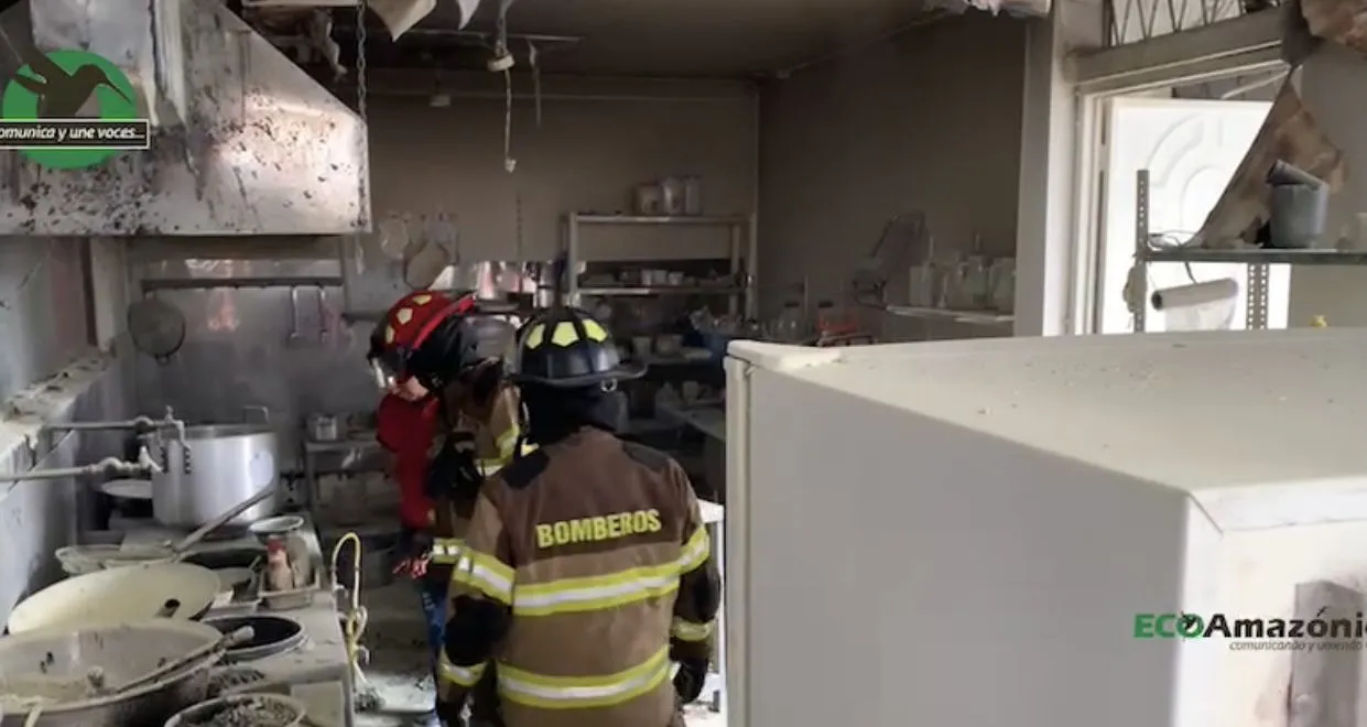 Incendio en el Chifa Papas Locas de Puyo