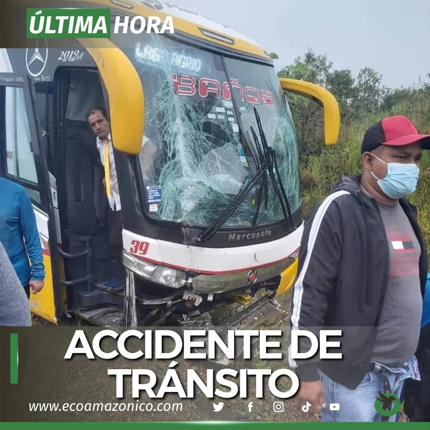 ACCIDENTE DE TRANSITO EN LA VÍA PUYO-TENA