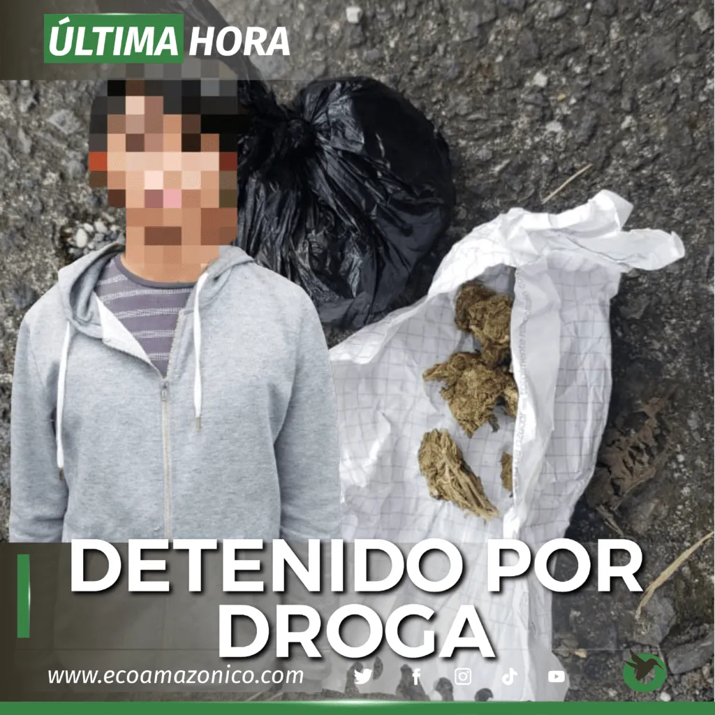 Detenido por droga en Puyo