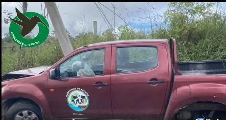 ACCIDENTE DE TRÁNSITO DEL VEHÍCULO DEL GAD DE LA 10 DE AGOSTO