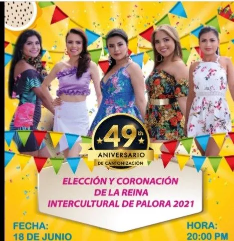 "Elección y Coronación de la Reina Intercultural de Palora 2021".
