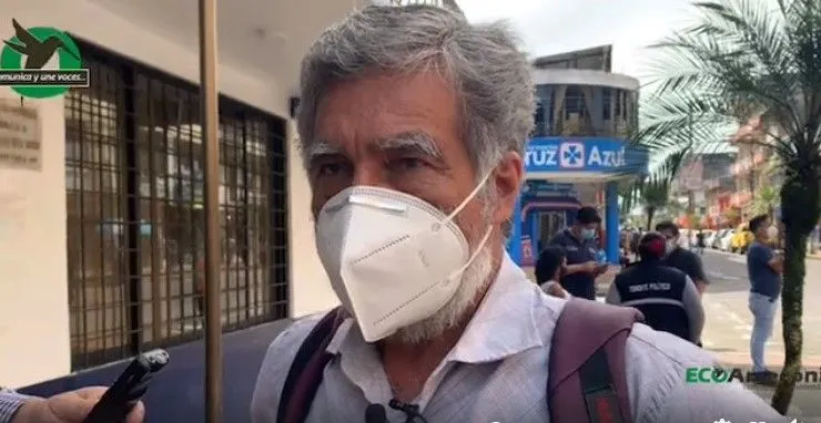 Con Wellinton Maruri , sobre varios temas de la Parroquia 10 de Agosto