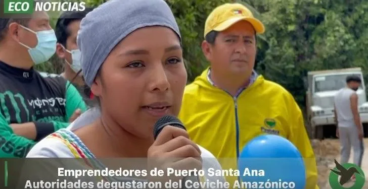 Emprendedores turísticos de la comunidad de puerto Santa Ana