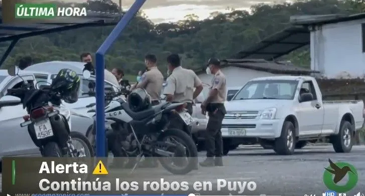 ROBO DE CELULARES CON ARMA DE FUEGO EN PUYO