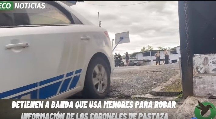 LA POLICÍA INFORMA SOBRE LA DETENCIÓN DE LA BANDA QUE ROBA EN PUYO