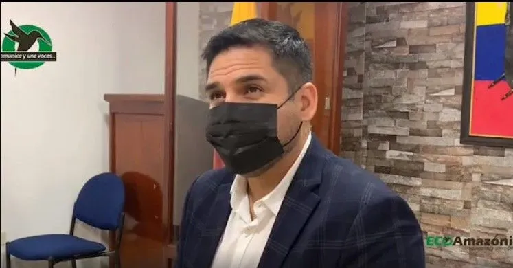 Rueda de prensa del gobernador de Pastaza