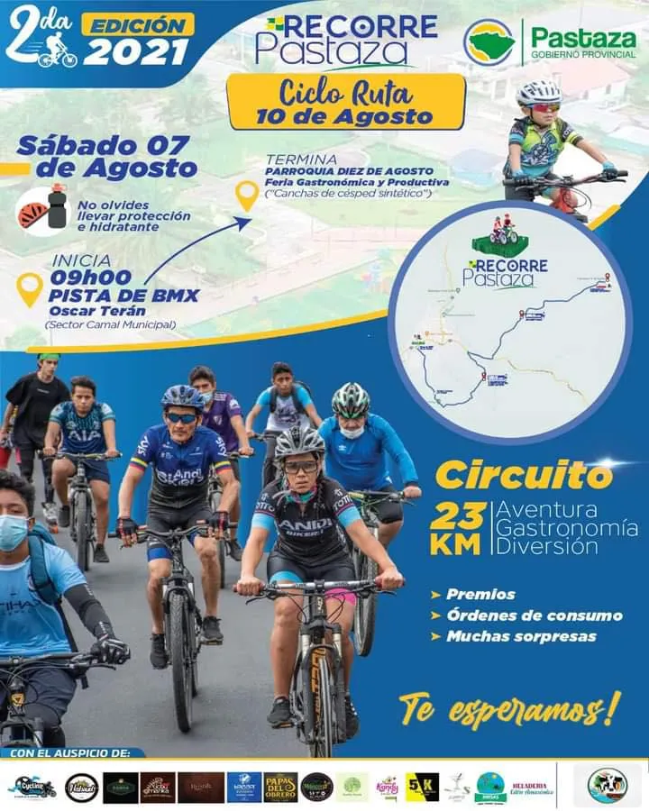 SEGUNDA EDICIÓN DE LA CICLORUTA EN PASTAZA